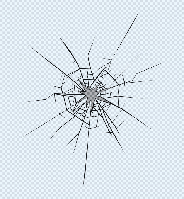 Hole In The Broken Glass Vector Premium Download 626x677 Hole In The Broken Glass Vector Premium Download