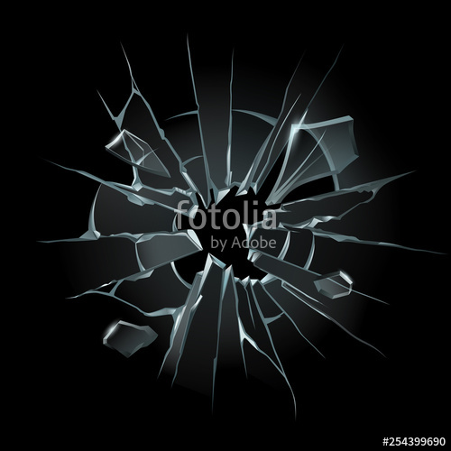 Broken Window Glass Broken Windshield, Shattered Glass Or Crack 500x500 Broken Window Glass Broken Windshield, Shattered Glass Or Crack
