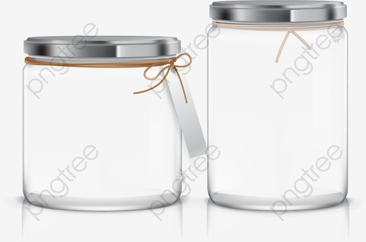 1200x793 Vector Hand Painted Two Glass Jars, Vector Diagram, Hand, Two