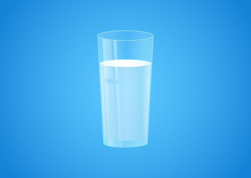 800x566 Glass Of Milk Vector