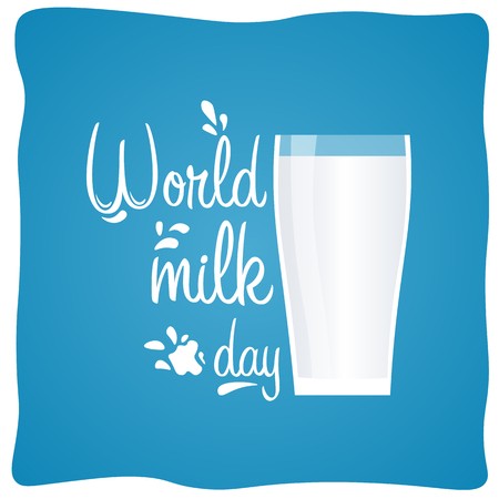 450x450 World Milk Day Glass Of Milk Vector Illustration Royalty Free