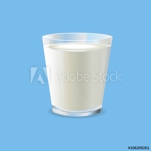 500x500 Glass Of Milk Vector