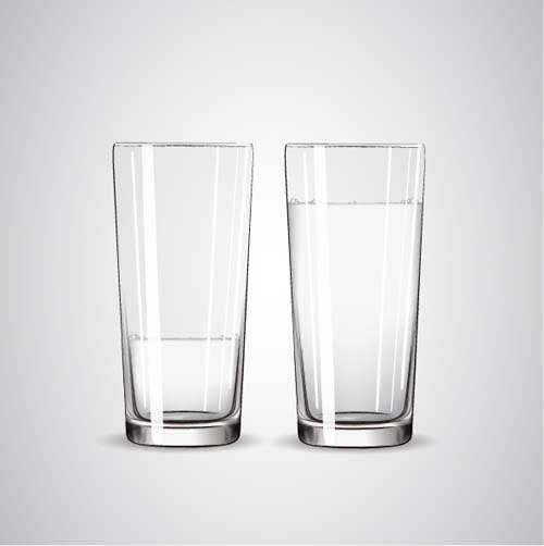 500x502 Glass Cup With Water Vectors Set Free Download