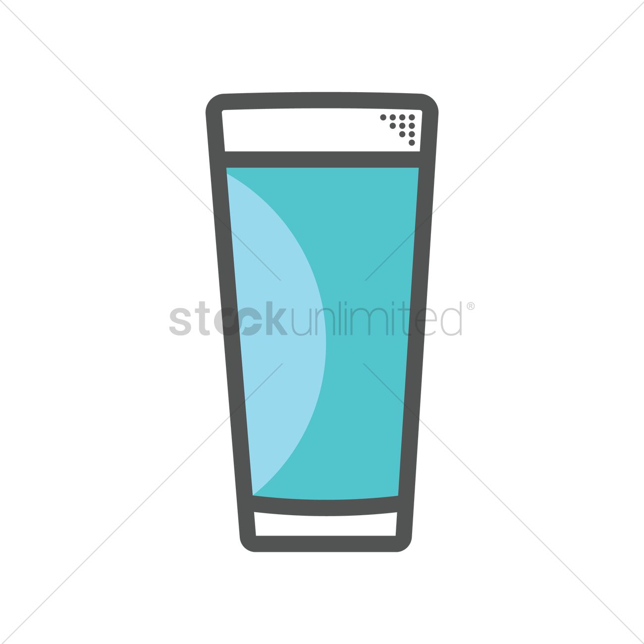 1300x1300 Glass Of Water Vector Image