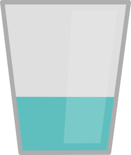 421x500 Glass Of Water Vector Illustration