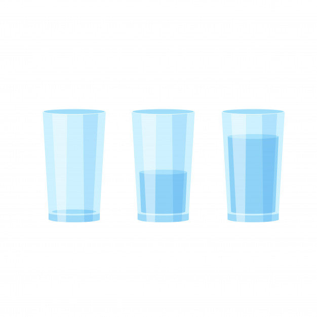 626x626 Three Glasses Of Water Vector Premium Download