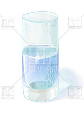 295x400 Watercolor Style Glass Of Water Vector Image Of Food And Beverages