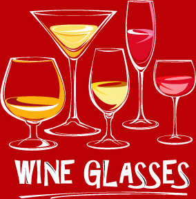 284x288 Wine Glass Free Vector Download