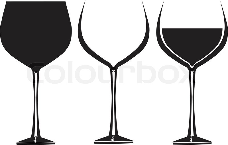 800x508 Wine Glasses In Graphic Vector For Use Stock Vector Colourbox