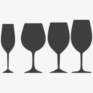 310x310 Clipart White Silhouette Wine Glass