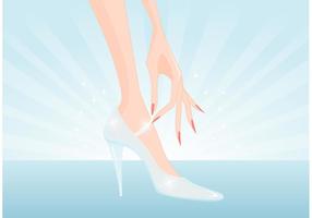 286x200 Glass Slipper Free Vector Art