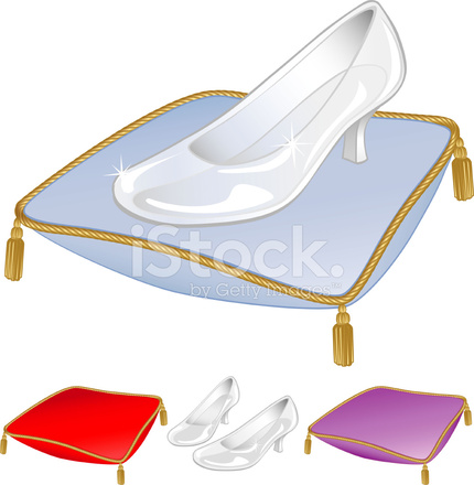 430x440 Glass Slippershoe Stock Vector