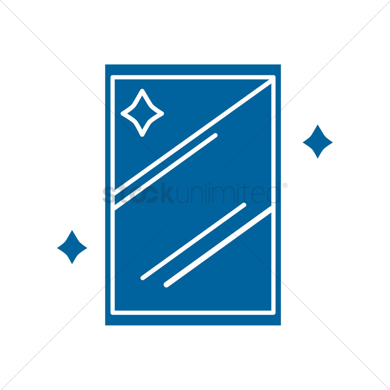 1300x1300 Sparkling Glass Window Vector Image