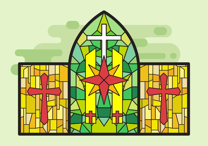 700x490 Stained Glass Window Vector Illustration Stock Images