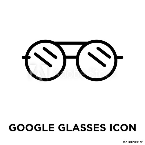Google Glasses Icon Vector Isolated On White Background, Google 500x500 Google Glasses Icon Vector Isolated On White Background, Google