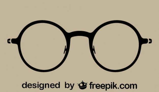 Round Vintage Glasses Silhouette Icon Vector Free Download 626x366 Round Vintage Glasses Silhouette Icon Vector Free Download