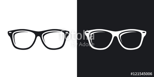 Vector Glasses Icon Two Tone Version Of Glasses Simple Icon 500x250 Vector Glasses Icon Two Tone Version Of Glasses Simple Icon