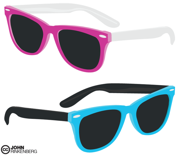 600x524 Free Ray Ban Glasses Vector Graphics Download Free Vector Art