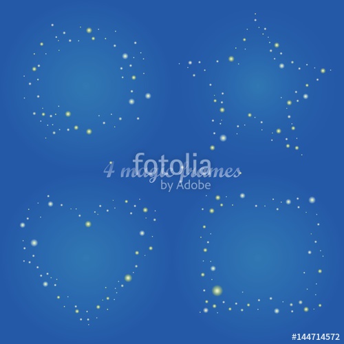 500x500 Frame With Glint For Decoration, Magic Frame For Decor