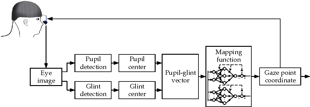 1020x352 Figure From D Gaze Estimation Based On Pupil Glint Vector