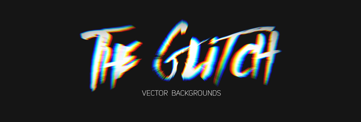 Vector Glitch On Behance 1200x406 Vector Glitch On Behance