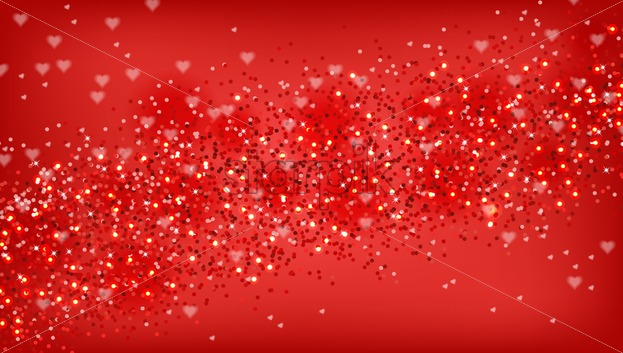 623x353 Red Glitter Background Vector Realistic Sparkling Texture