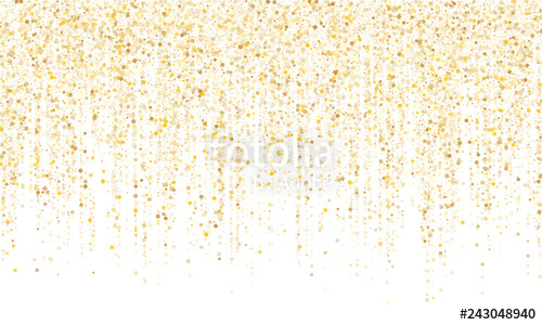 500x300 Garland Border Gold Glitter Vector Background Illustration Stock