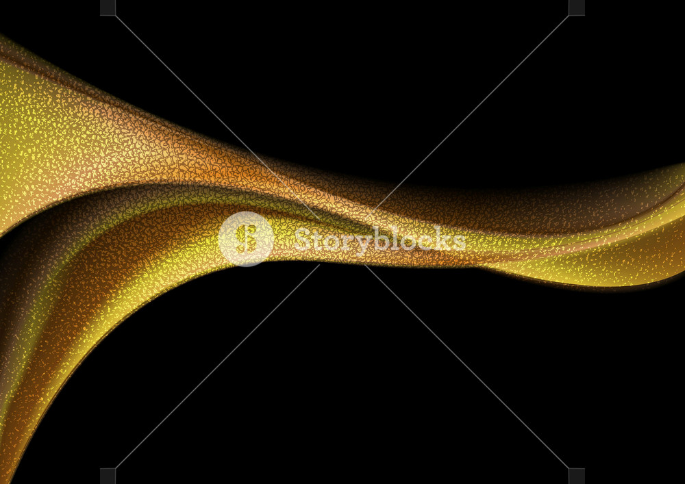1000x707 Golden Smooth Blurred Wave On Black Background Gold Glitter
