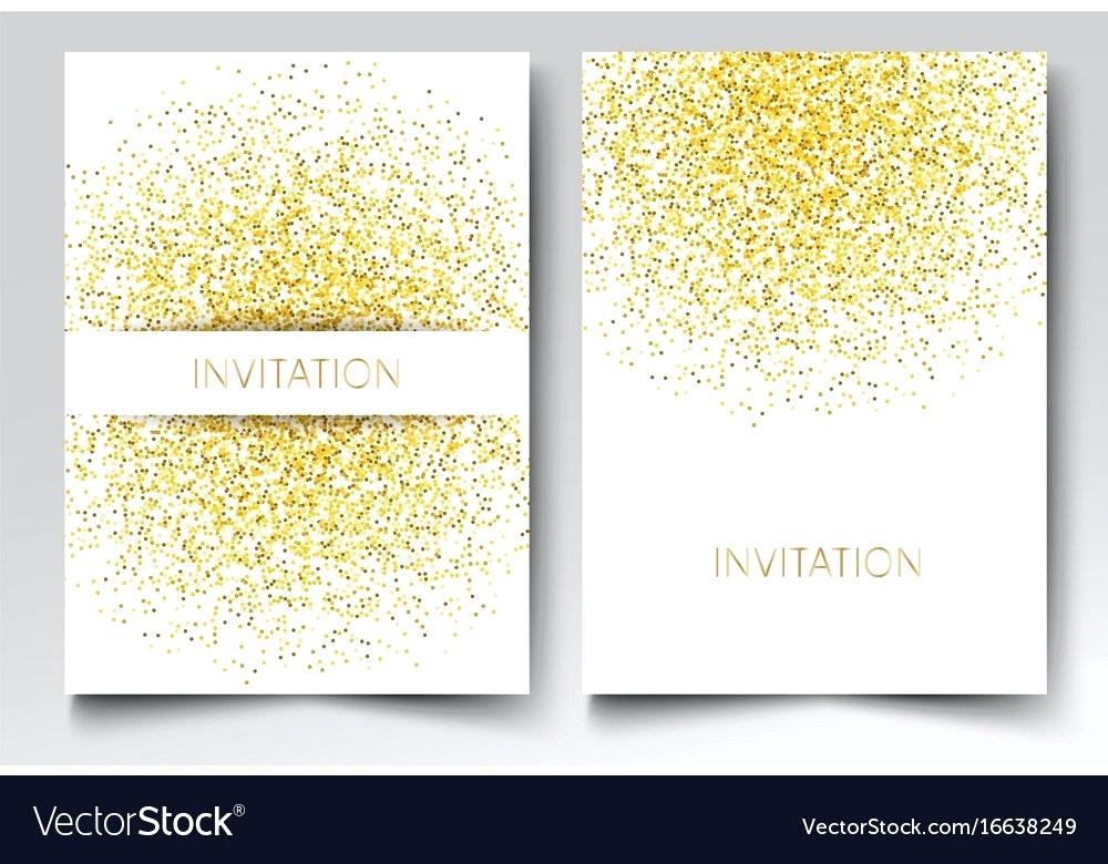1000x780 Template Design Of Invitation Gold Glitter Vector Image Background