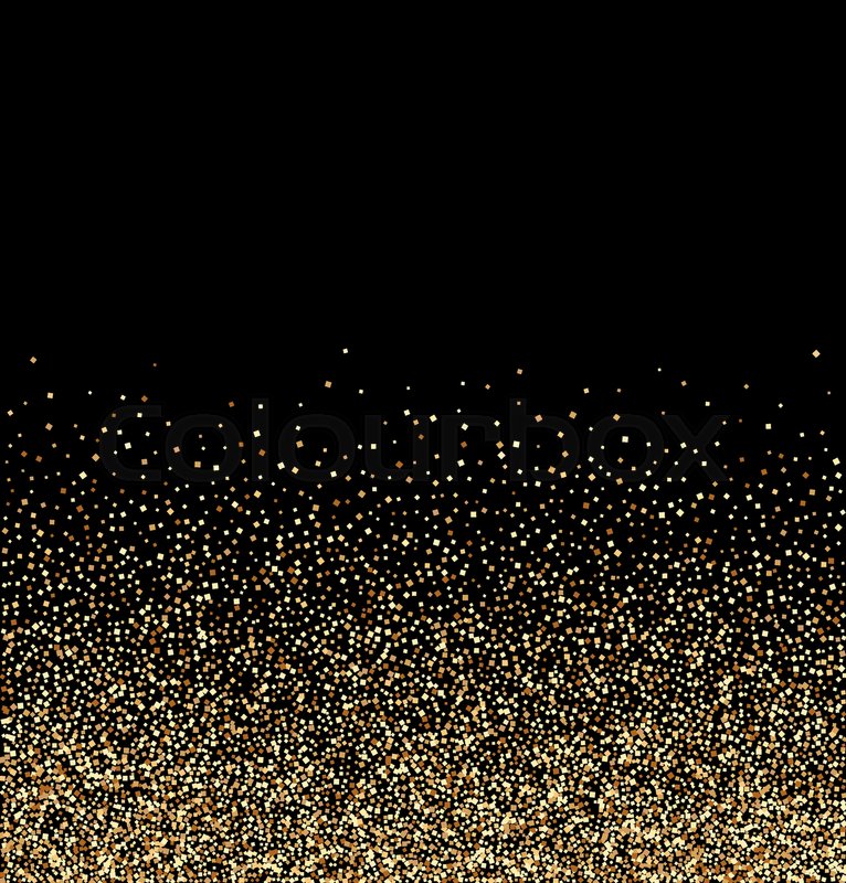766x800 Black Background Texture Gold Glitter Stock Vector Colourbox