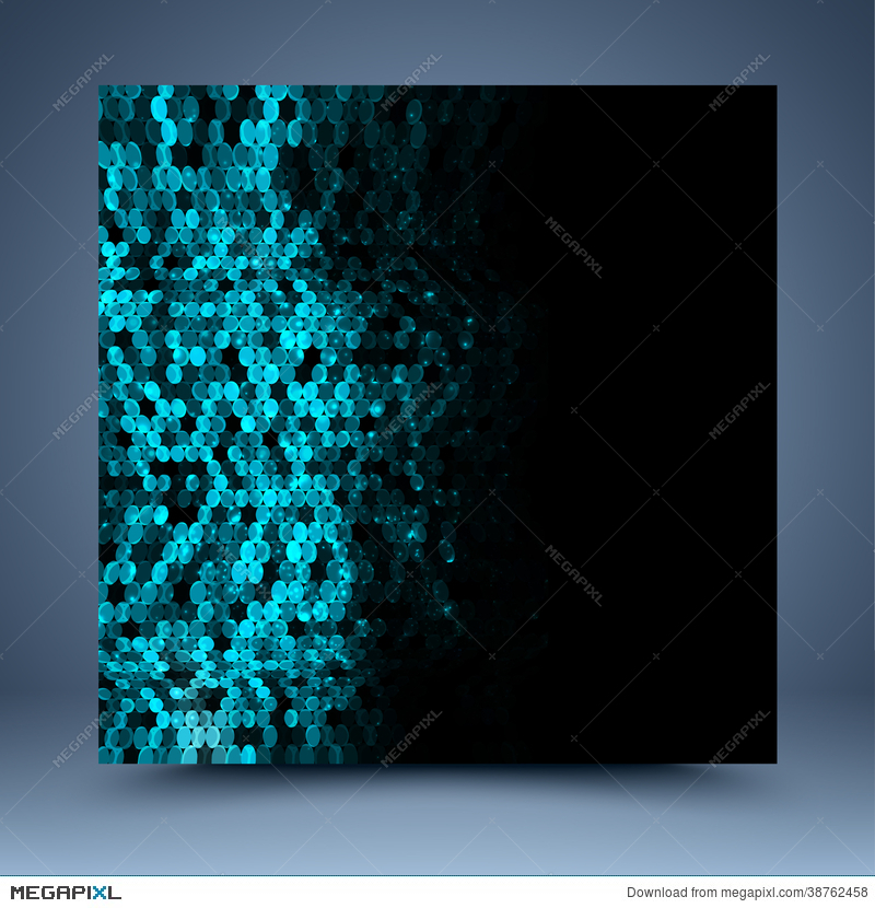 800x830 Blue, Black Glitter Vector Abstract Background Illustration