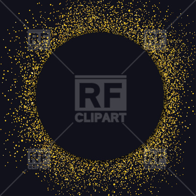 400x400 Circle With Gold Glitter Vector Image Of Backgrounds, Textures