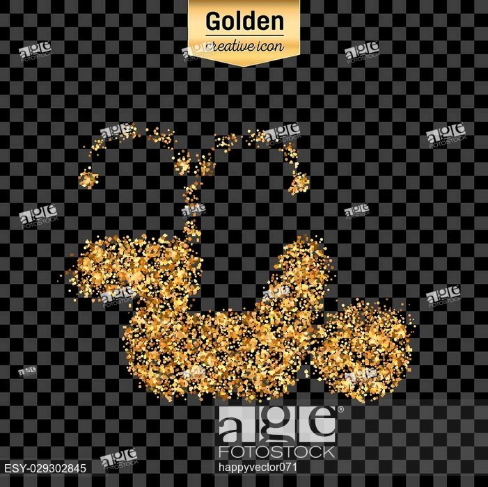701x700 Gold Glitter Vector Icon Of Pee Isolated On Background Art