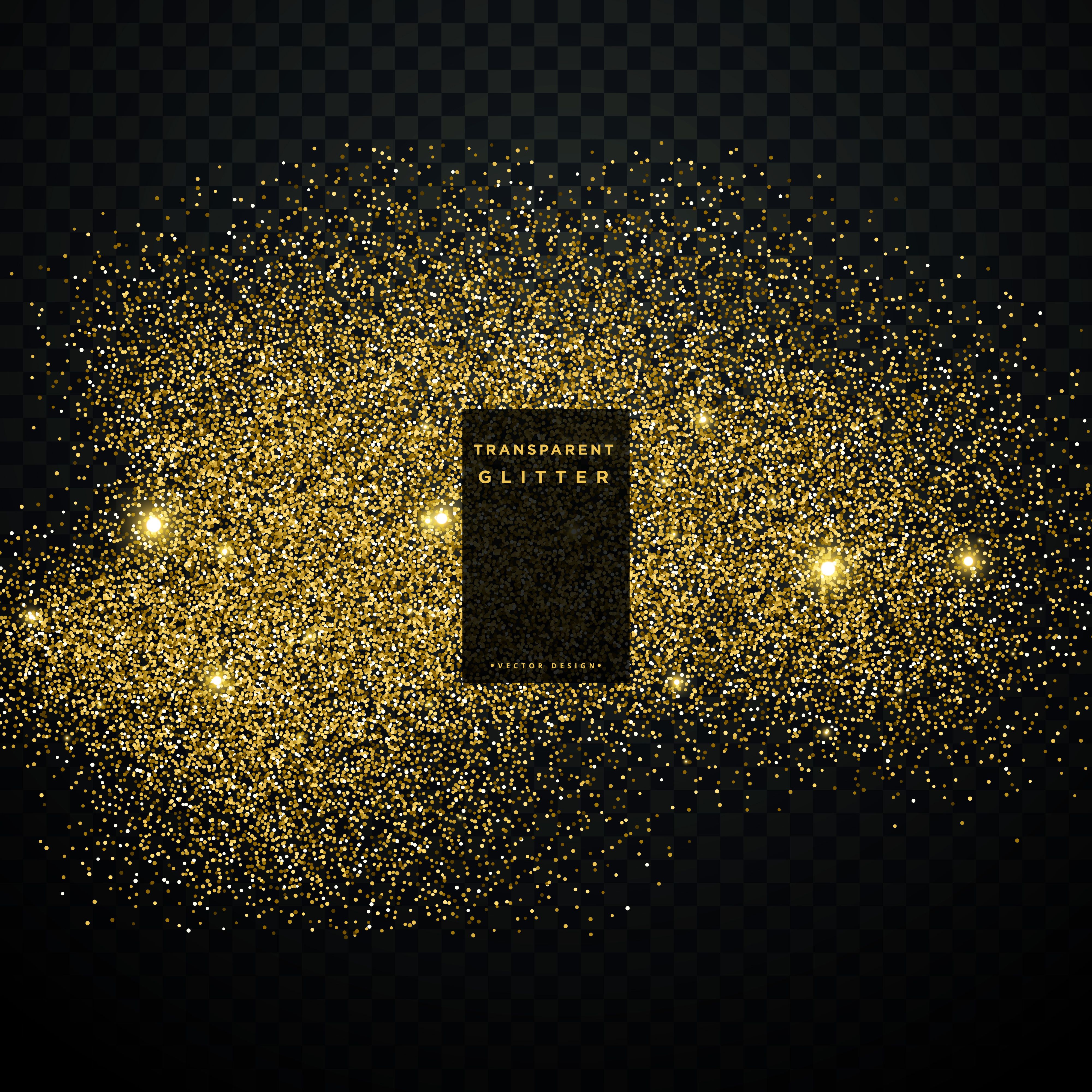 4000x4000 Golden Glitter Vector Transparent Background Choose