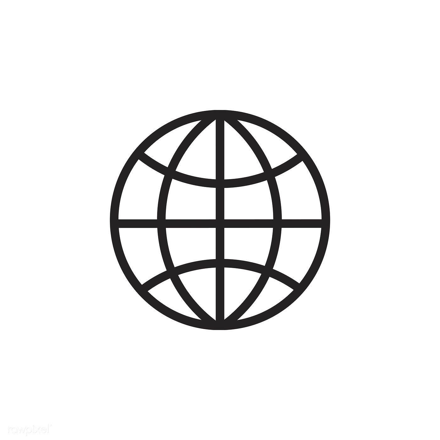 1400x1400 Global Network Icon Vector Free Image