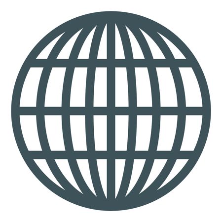 450x450 Vector Illustration Of Grey Global Icon Freestock Icons