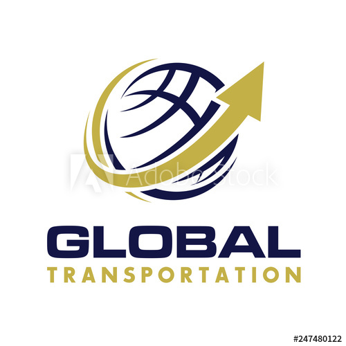 500x500 Global Transportation And Logistics Company Logo Vector