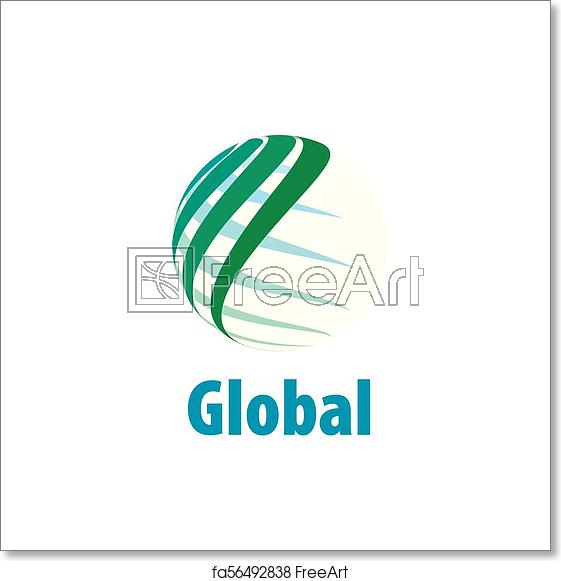 561x581 Free Art Print Of Vector Logo Globe Abstract Globe Logo Vector