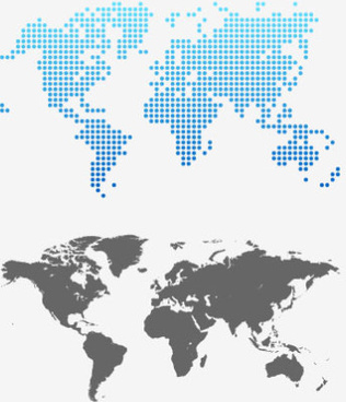 316x368 World Map Free Vector Download