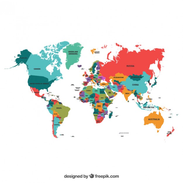 626x626 Free World Map Vector Collection Different Designs