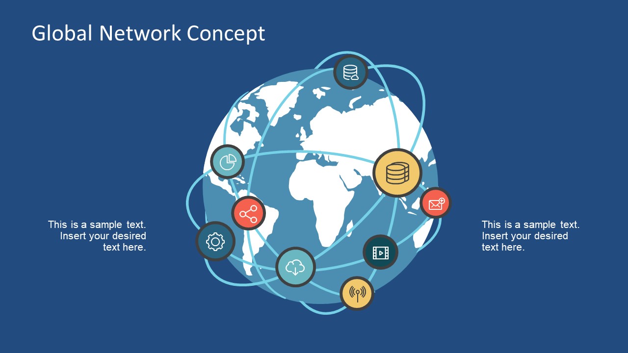 1280x720 Free Global Network Concept For Powerpoint