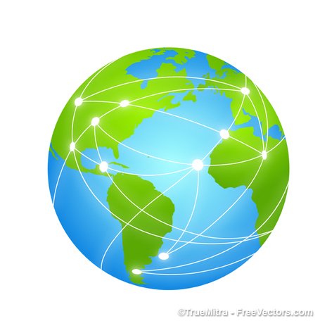 455x456 Free Global Networkings Clipart And Vector Graphics