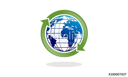 500x300 Globe Arrow Logo Stock Image And Royalty Free Vector