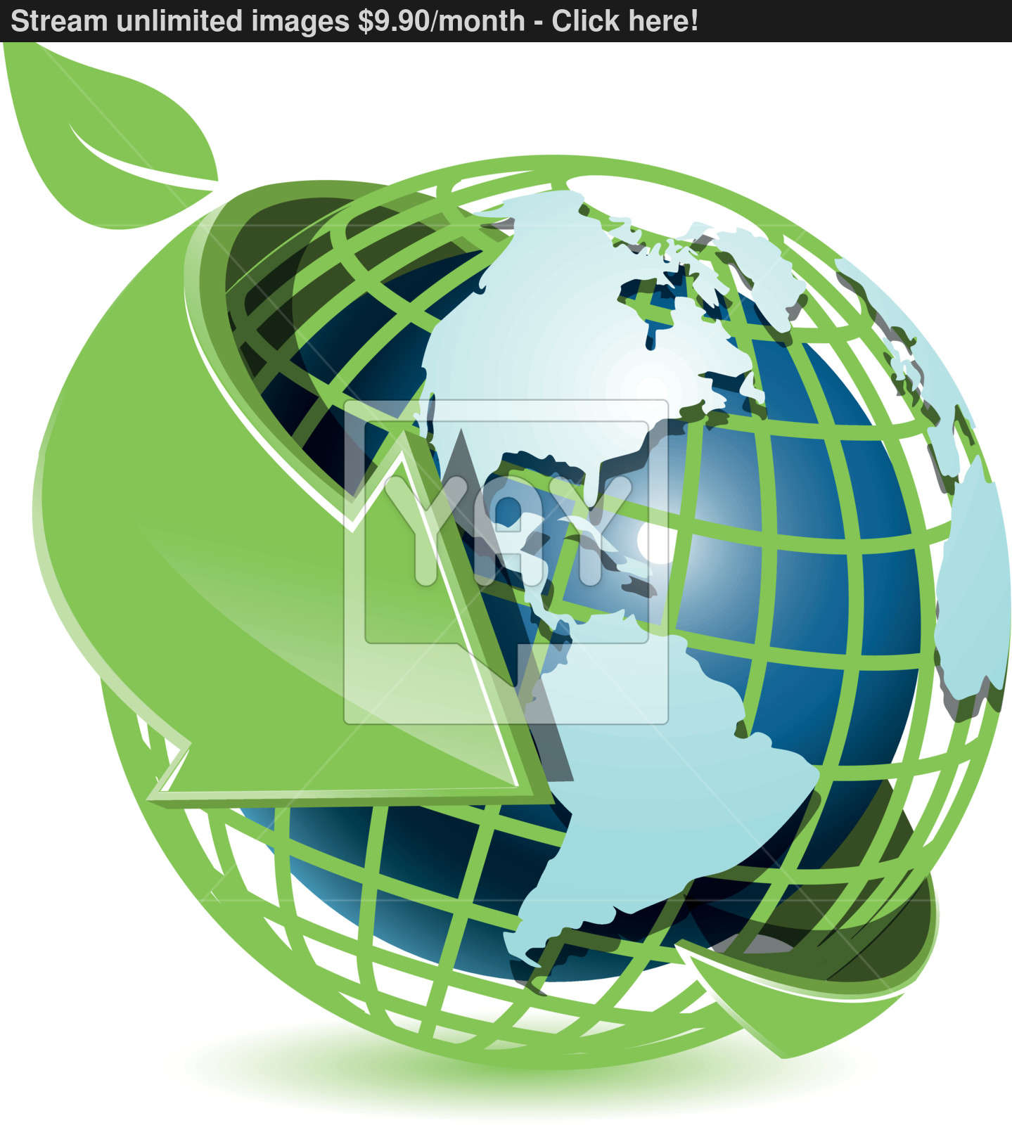 1439x1600 Blue Globe And Green Arrow Vector