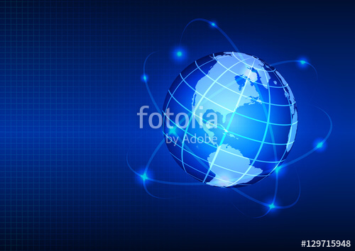 500x354 Earth Hologram, World Globe, Hologram Globe Vector Background