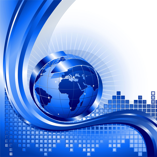 500x500 Modern Background With Globe Elements Vector Free Download