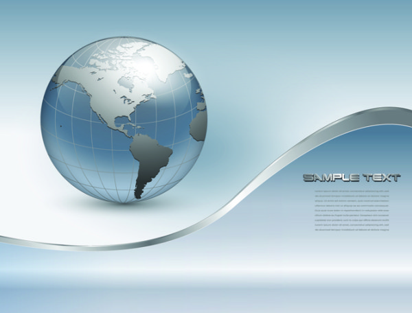 600x456 Modern Globe Background Vector Free Download