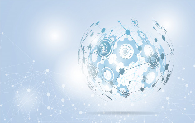 626x395 Abstract Technology Globe Background Vector Premium Download