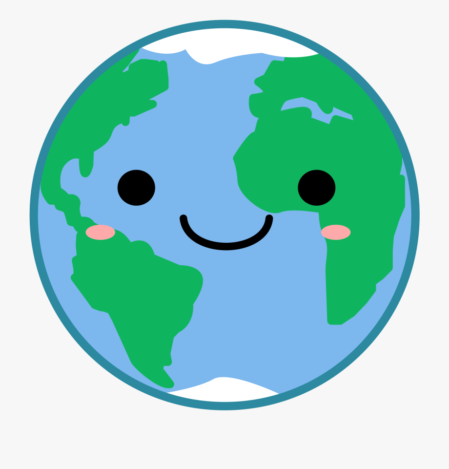 920x960 Globe Earth Clipart Kawaii Vector Image Transparent
