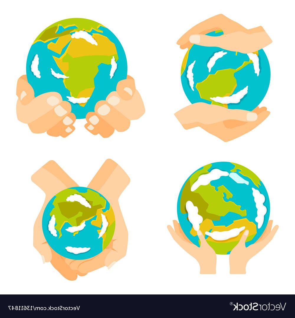 1000x1080 Hd Hands Globe Icon Vector Design Vector Images Design